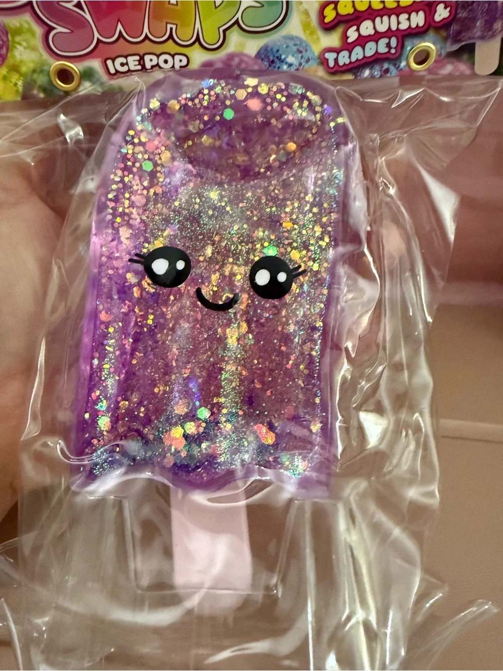 Sugar Swaps Glitter Purple Ice Pop Squishy Toy by ORB Curiosities